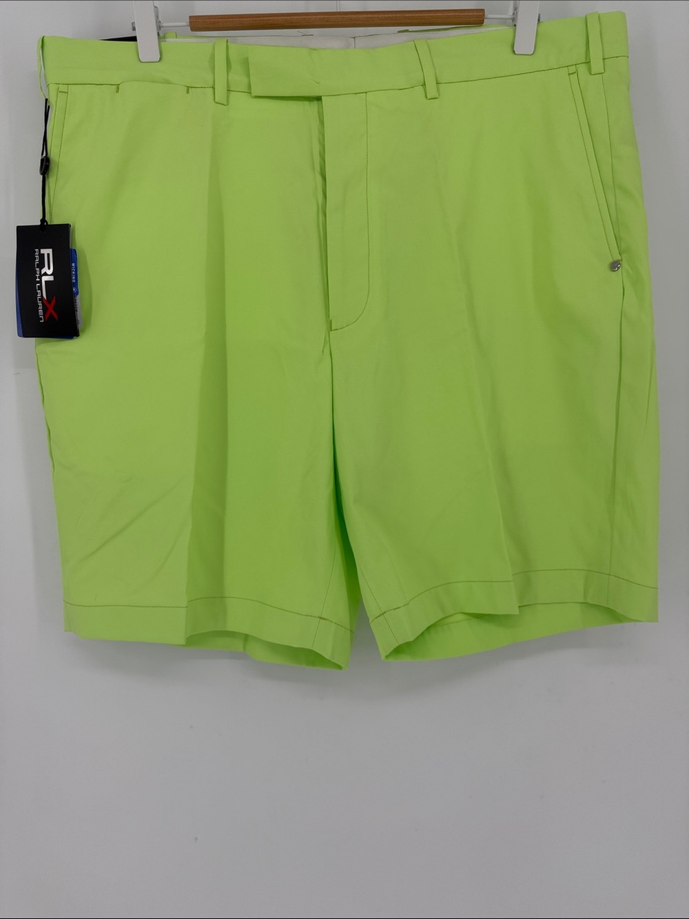 RLX Ralph Lauren Golf Men’s Neon Green Shorts Size 38 NWT Performance